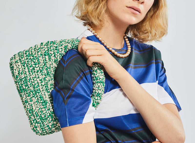 Maria La Rosa - Nana Melange Bag - Green