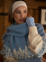 Varley - Hedda Fairisle Half-Zip Knit - Ashley Blue
