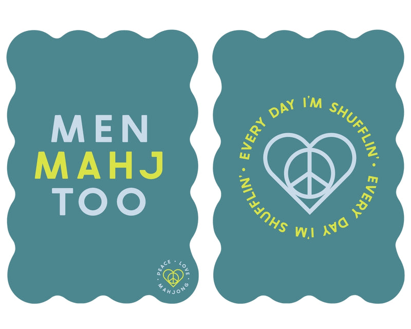 Peace Love Mahjong - Mahjong Tile Shufflers - Set of 2