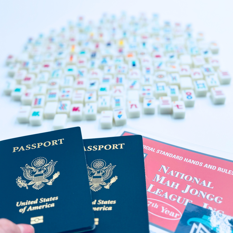 My Fair Mahjong - MINI TRAVEL MAHJONG  |  Mini Anywhere Series  |  White
