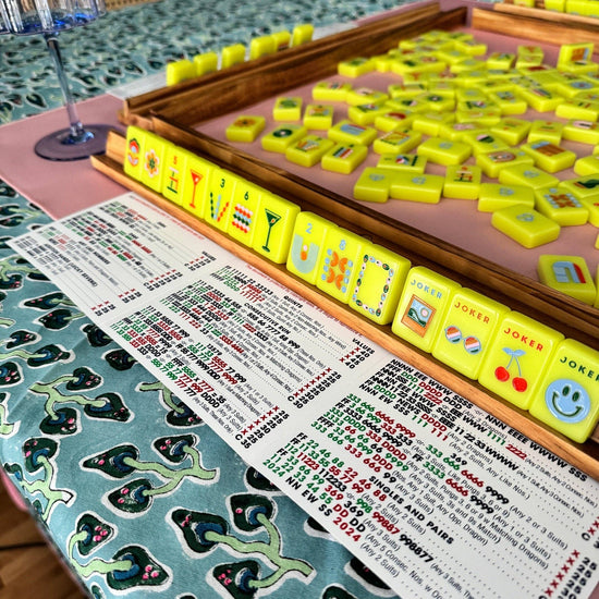 Peace Love Mahjong - Mod Tiles - Chartreuse
