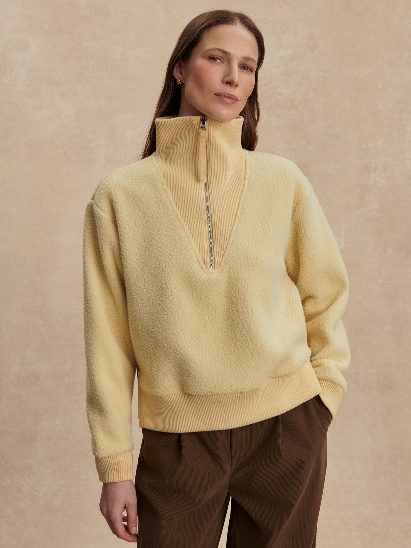Varley - Jaylin Half-Zip Fleece - Reed Yellow