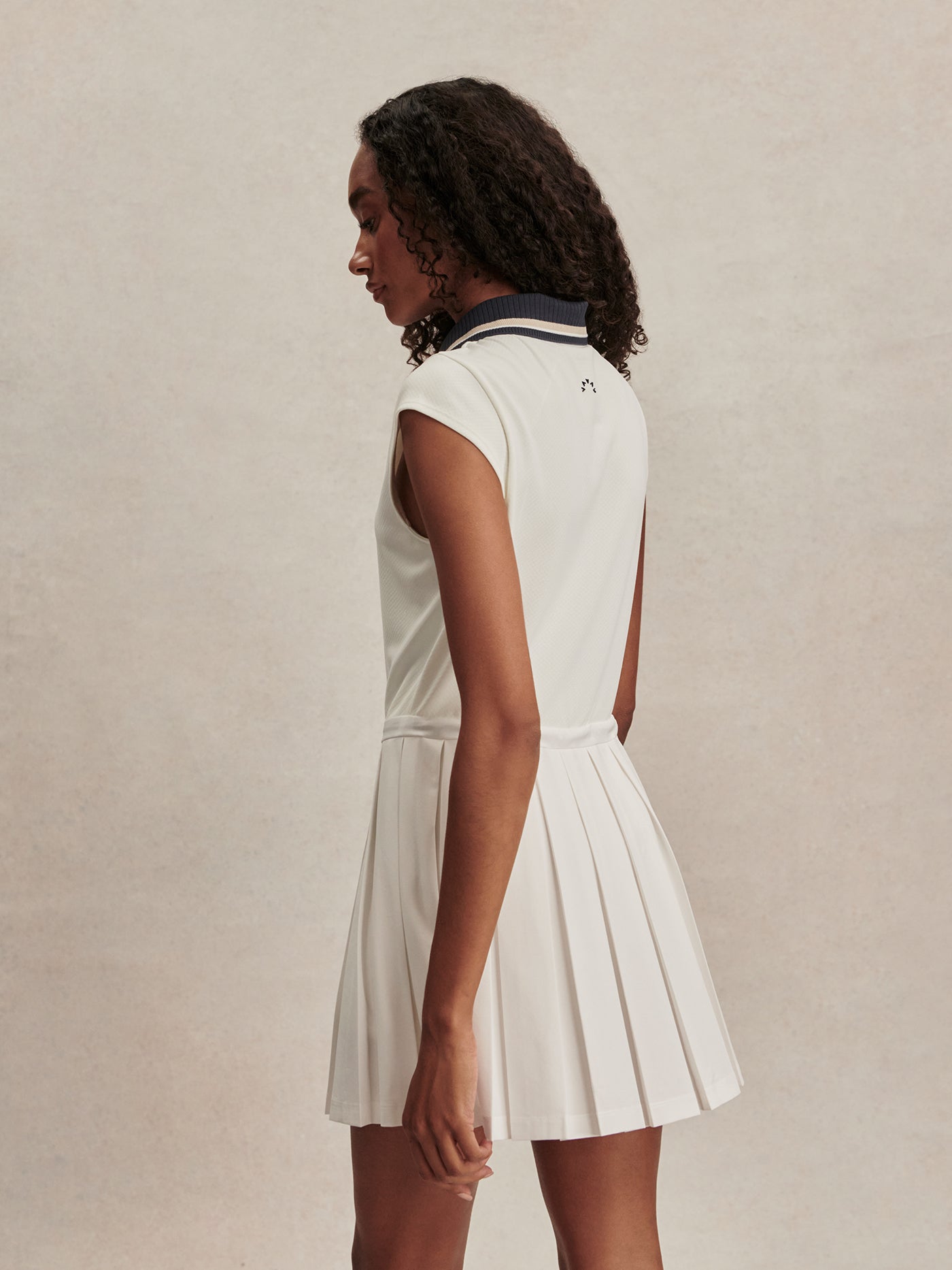 Varley - Nico Court Dress 32 - White/ Blue Nights