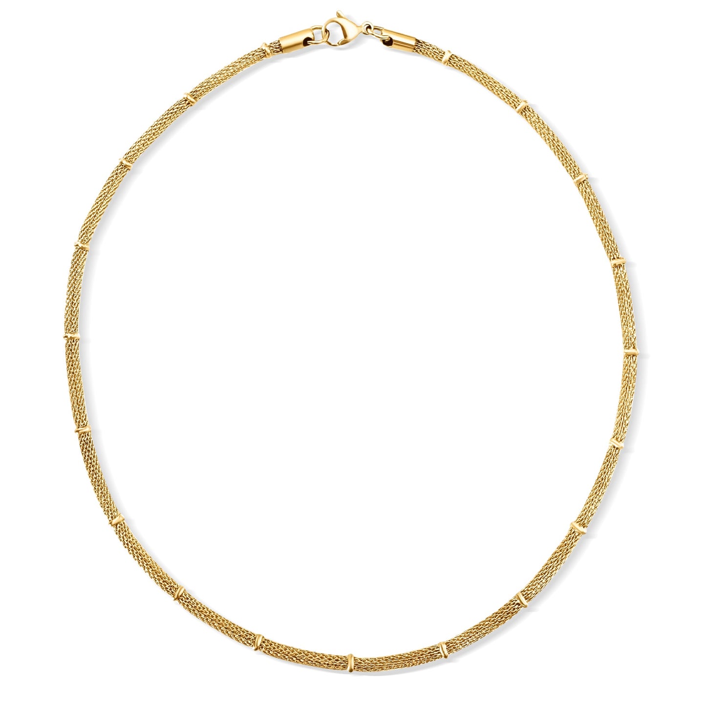 Ellie Vail - Cosette Beaded Round Mesh Chain Necklace