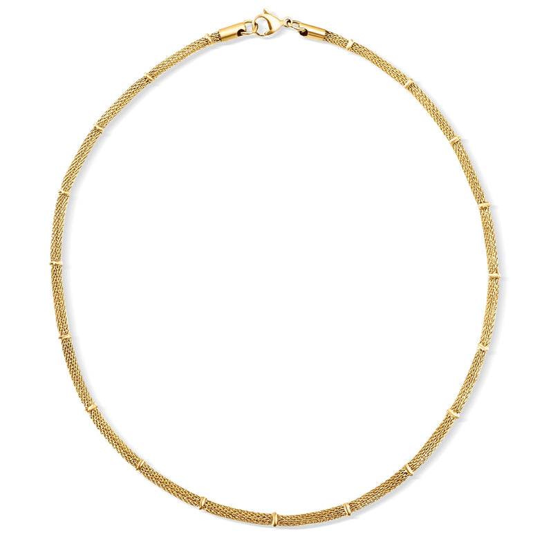 Ellie Vail - Cosette Beaded Round Mesh Chain Necklace