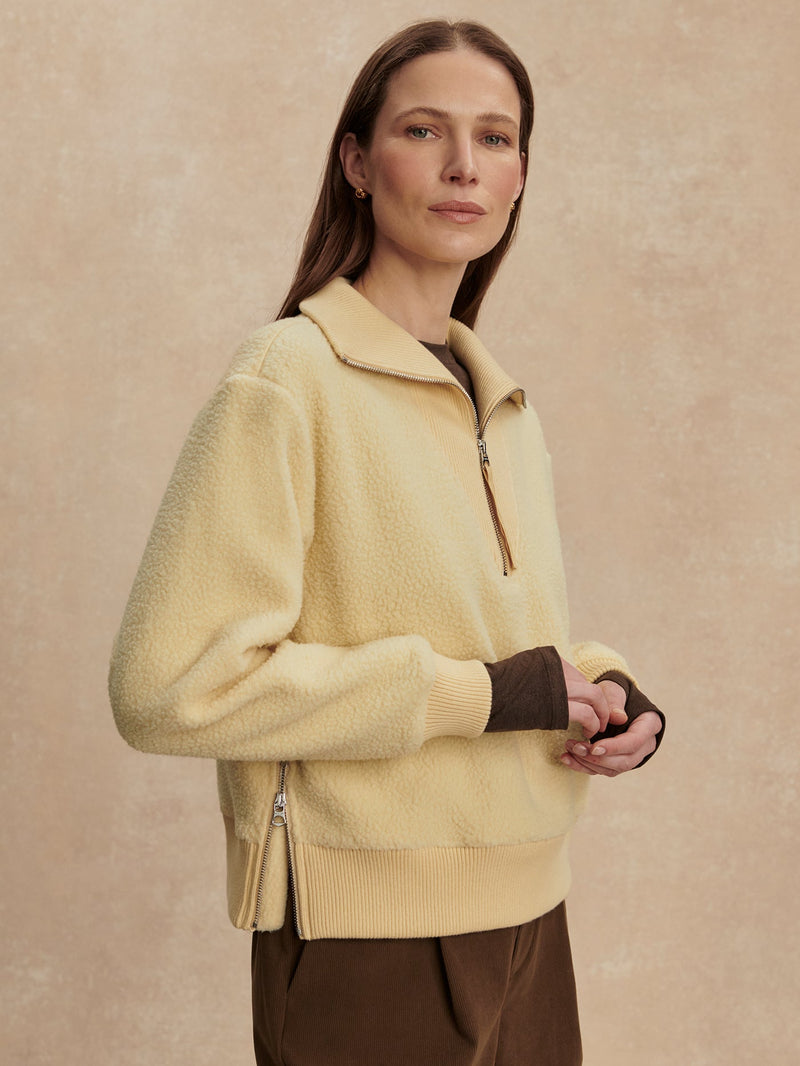 Varley - Jaylin Half-Zip Fleece - Reed Yellow