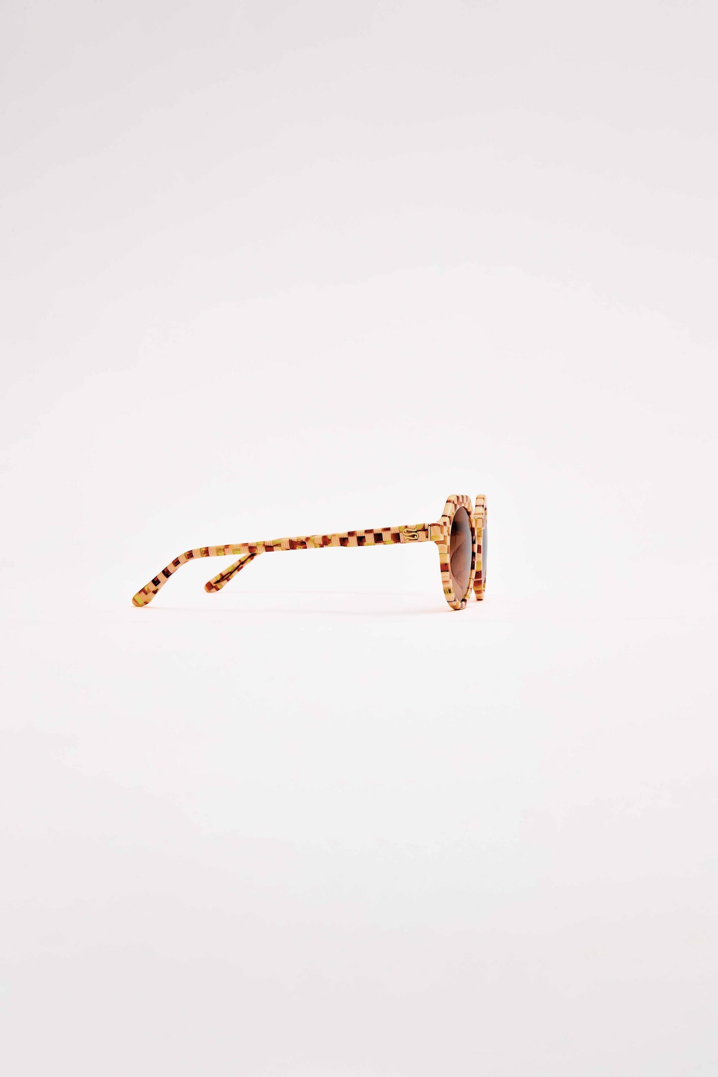 SARDINE - Georgie - Toasted Moxie Checkered Sunglasses