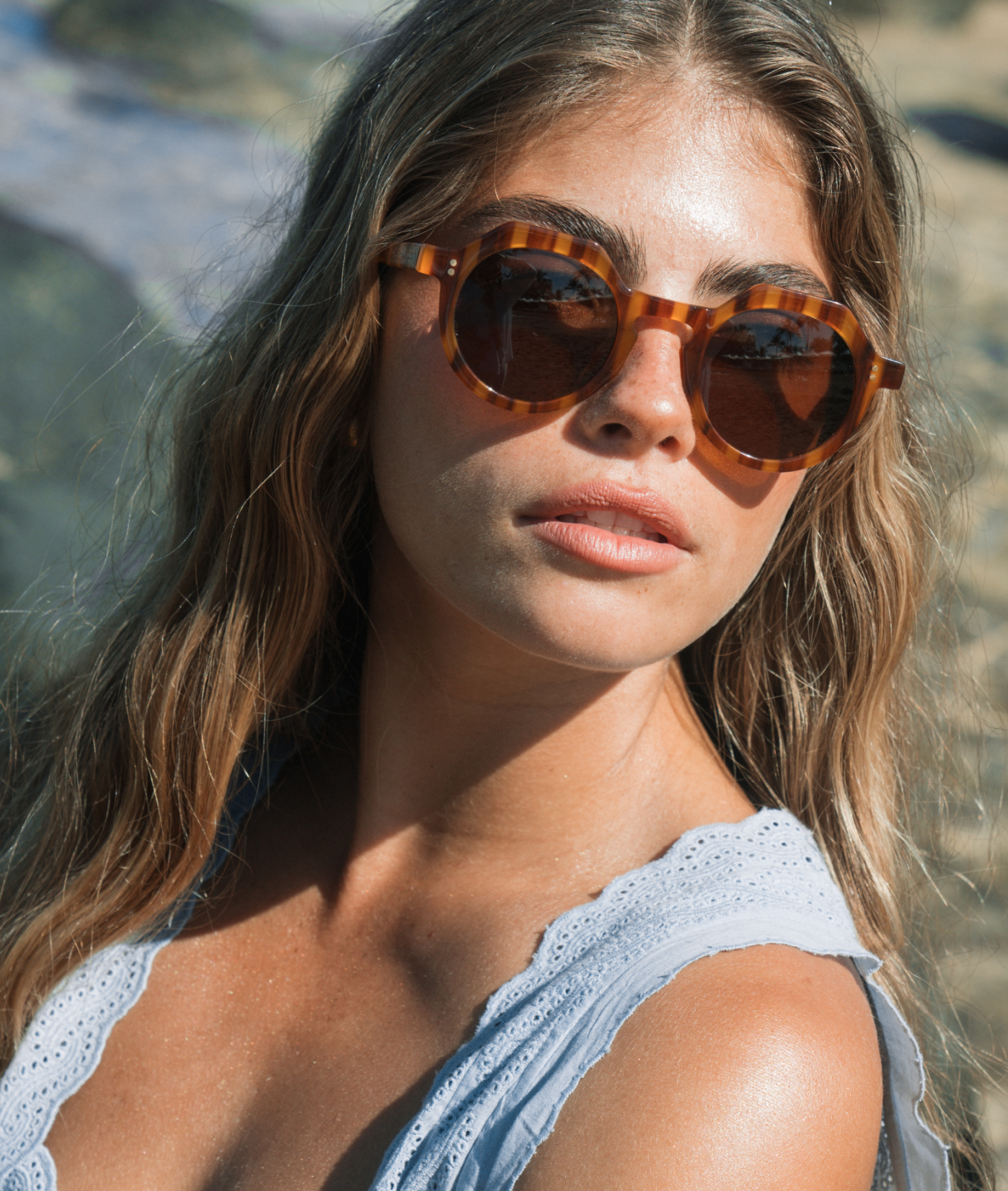 SARDINE - Georgie - Match Play Striped Sunglasses