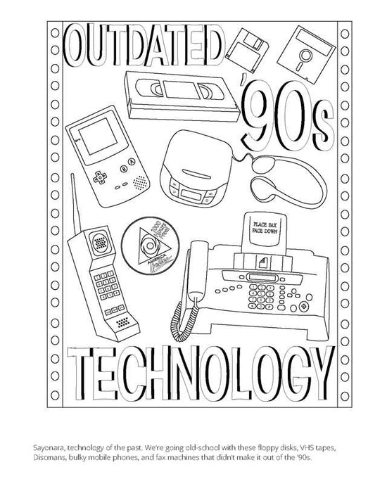 1990s Coloring Book by James Grange – Jones & Daughters