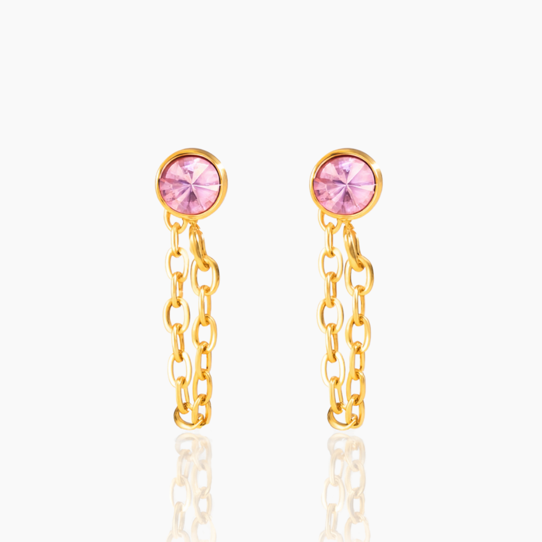 Chain Huggie Hoop Earrings