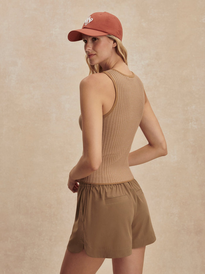 Varley - Hanson Rib Knit Tank - Mid Tan
