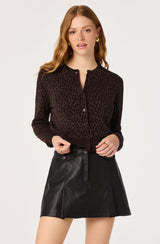 Nikki Leopard Print Cardigan - Espresso Leopard