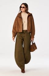 May Bell Sleeve Mock Neck Sweater - Oatmeal