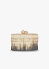 Akna Woven Ombre Straw Clutch Bag