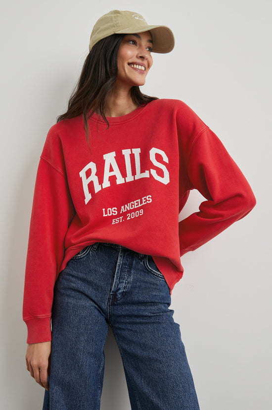 Rails - Anniversary Sweatshirt - Washed Red