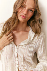 LoveShackFancy - Aralina Blouse - Ivory