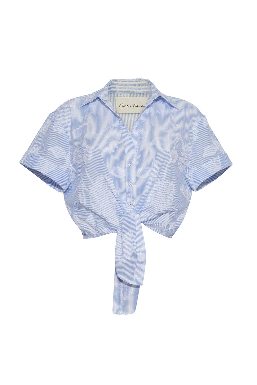 Cara Cara - Asbury Top - Floral Clip Jacquard