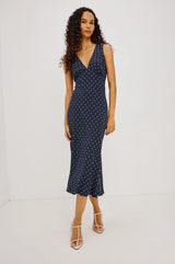 Rails - Audrina Dress - Navy Polka Dots
