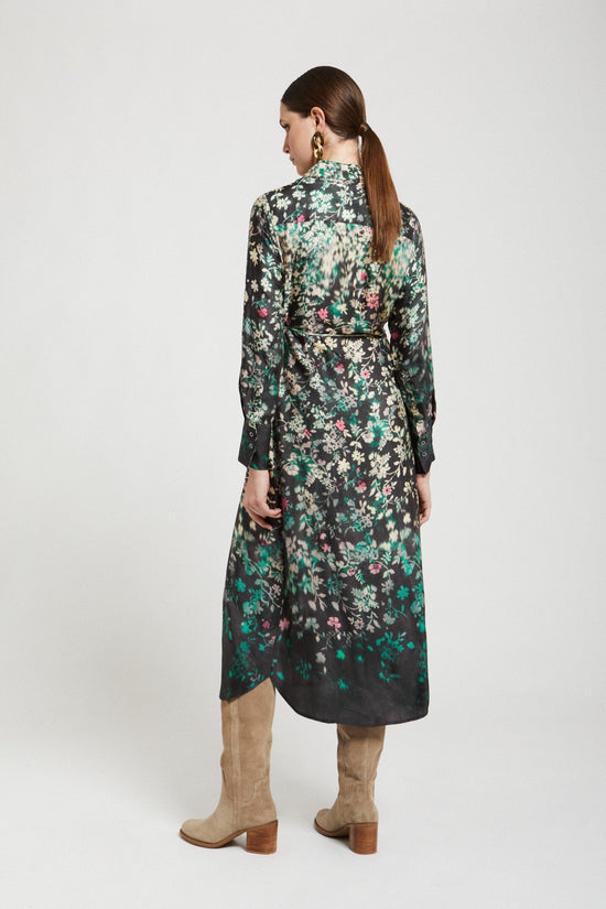 Ottod'Ame - Viscose Long Dress with Belt