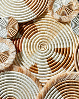 Akeza Fringe Placemat in White