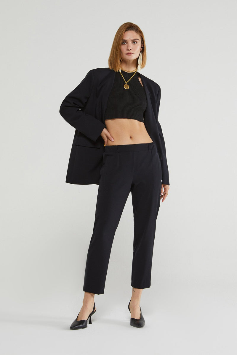 Ottod'Ame - Ankle Length Trousers - Black