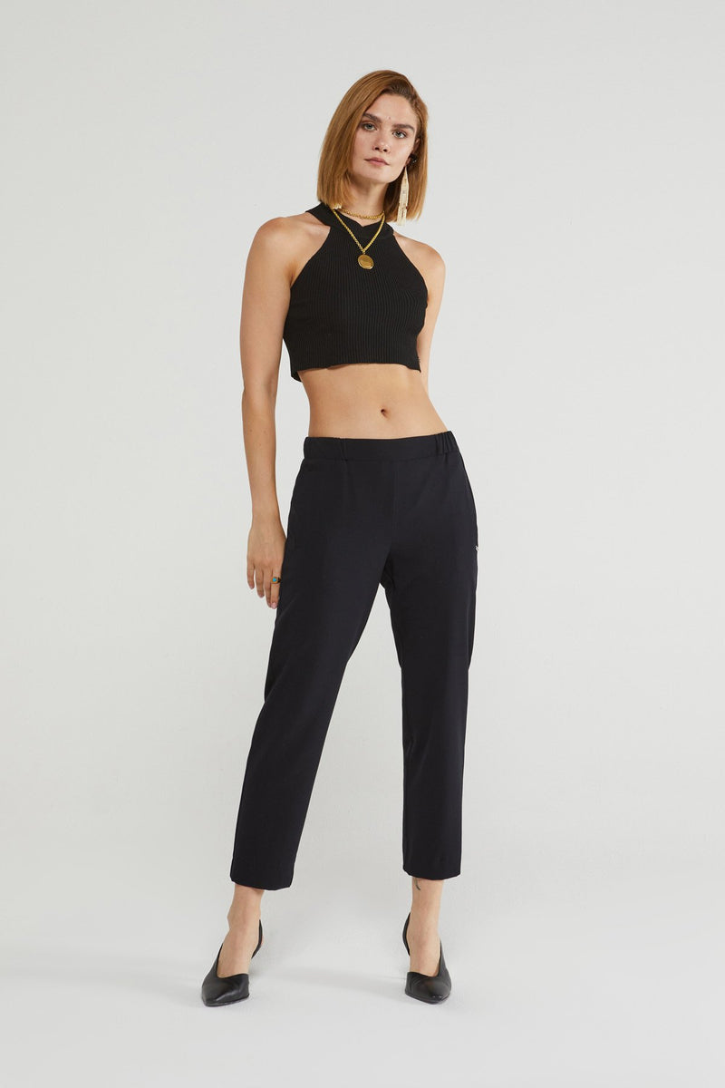 Ottod'Ame - Ankle Length Trousers - Black