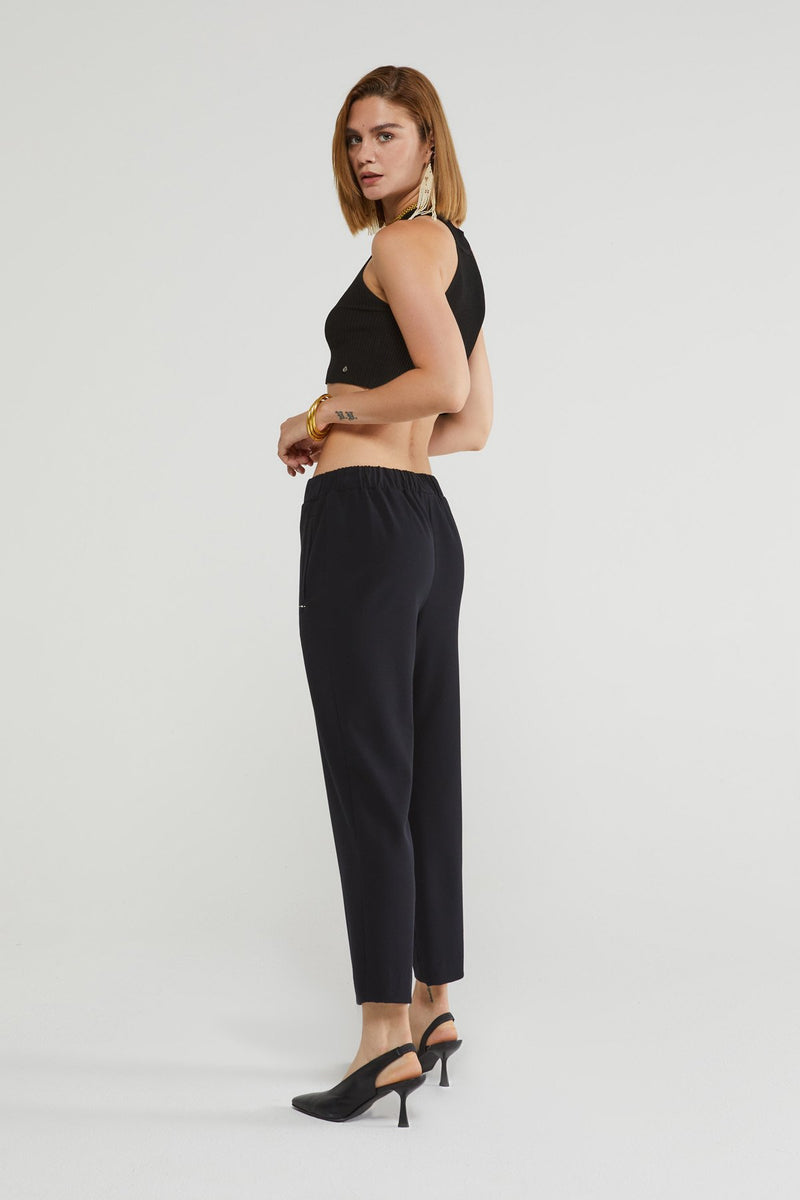 Ottod'Ame - Ankle Length Trousers - Black