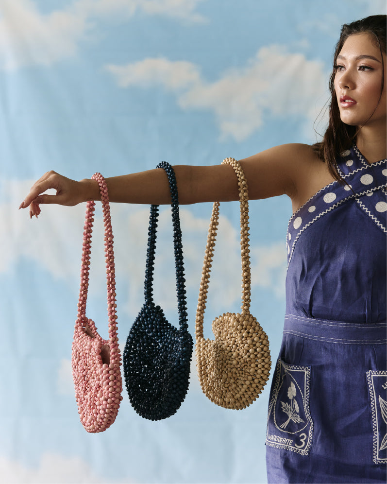 Aranaz - Testa Handbag - Blush