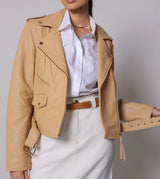 Cleobella - Asher Leather Jacket - Tan