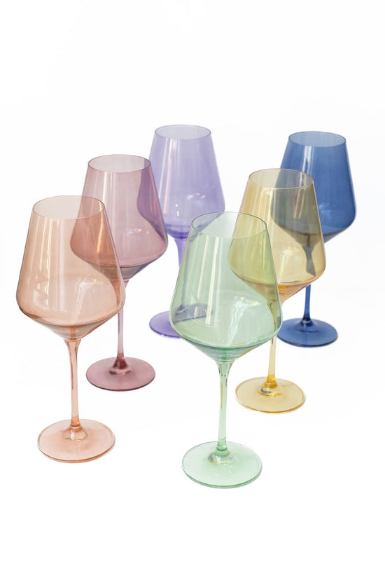 Load image into Gallery viewer, Estelle Stemmed Wine Glasses - Set of 6
