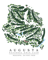 Augusta National Golf Club Golf Print - 11x14