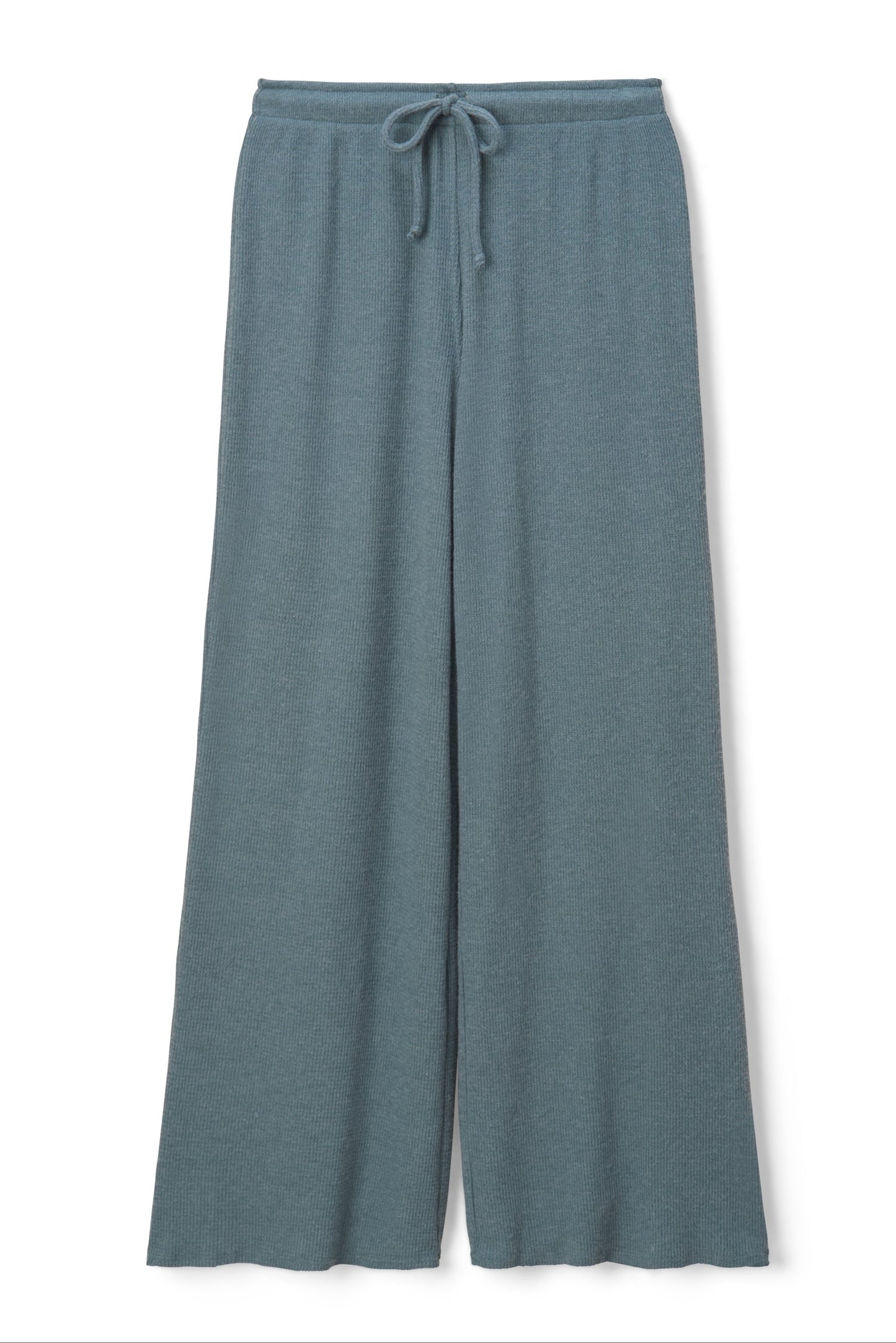 PerfectWhiteTee - Maddie Brushed Waffle Drawstring Pant - Slate