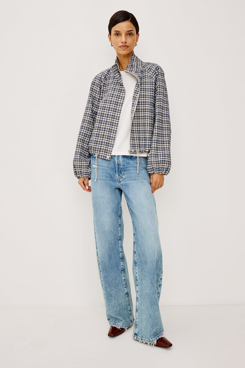 Blake Jacket in Mini Check