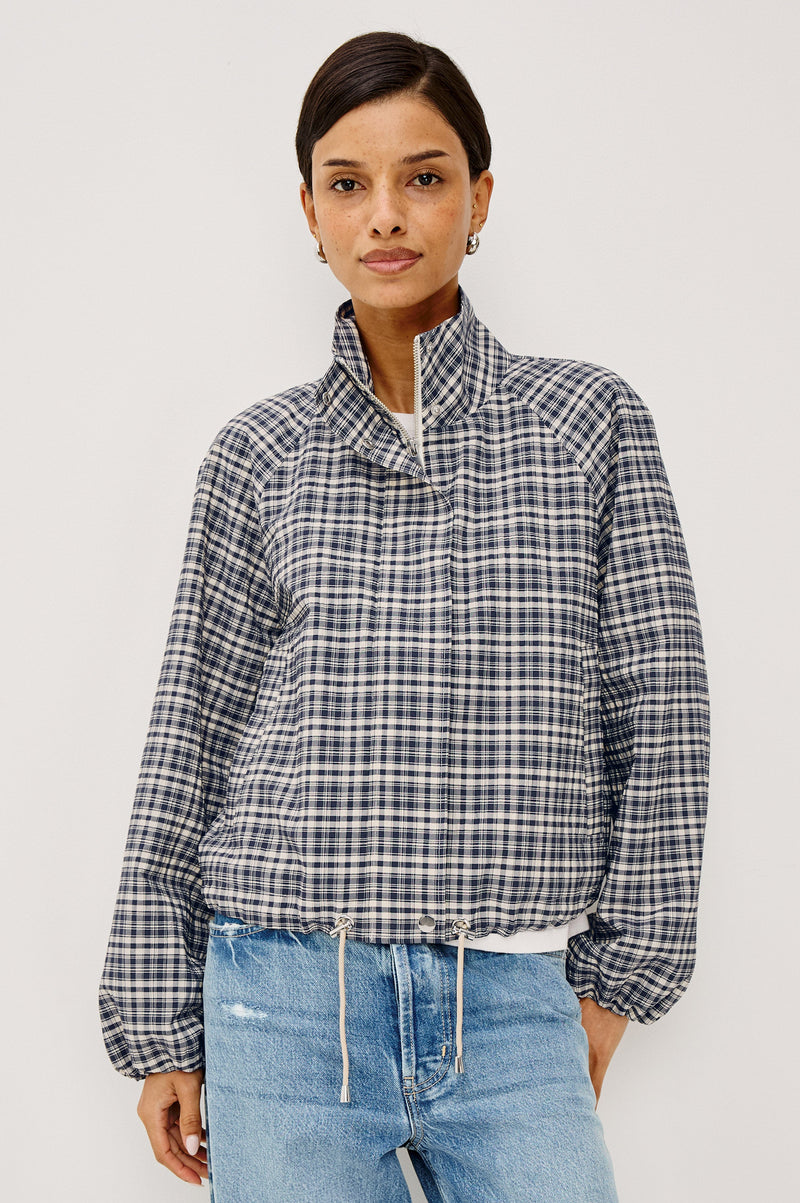 Blake Jacket in Mini Check