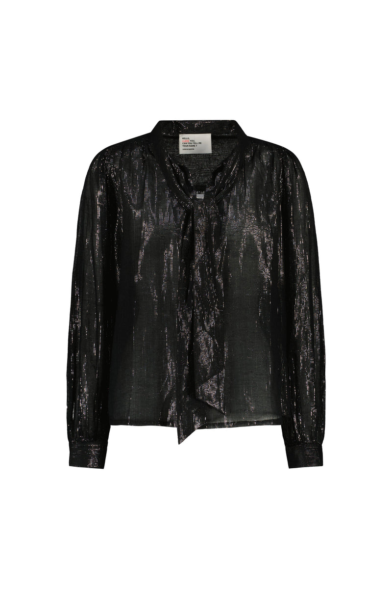 Leon & Harper - Blouse Cilian Stripe - Black