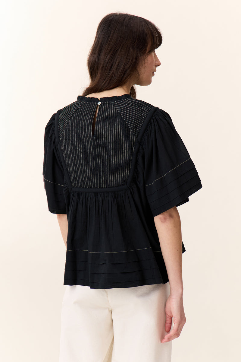 Leon & Harper - Blouse Clive Pint - Black