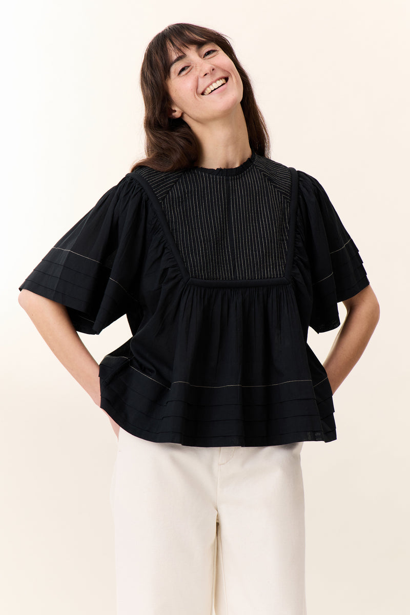 Leon & Harper - Blouse Clive Pint - Black