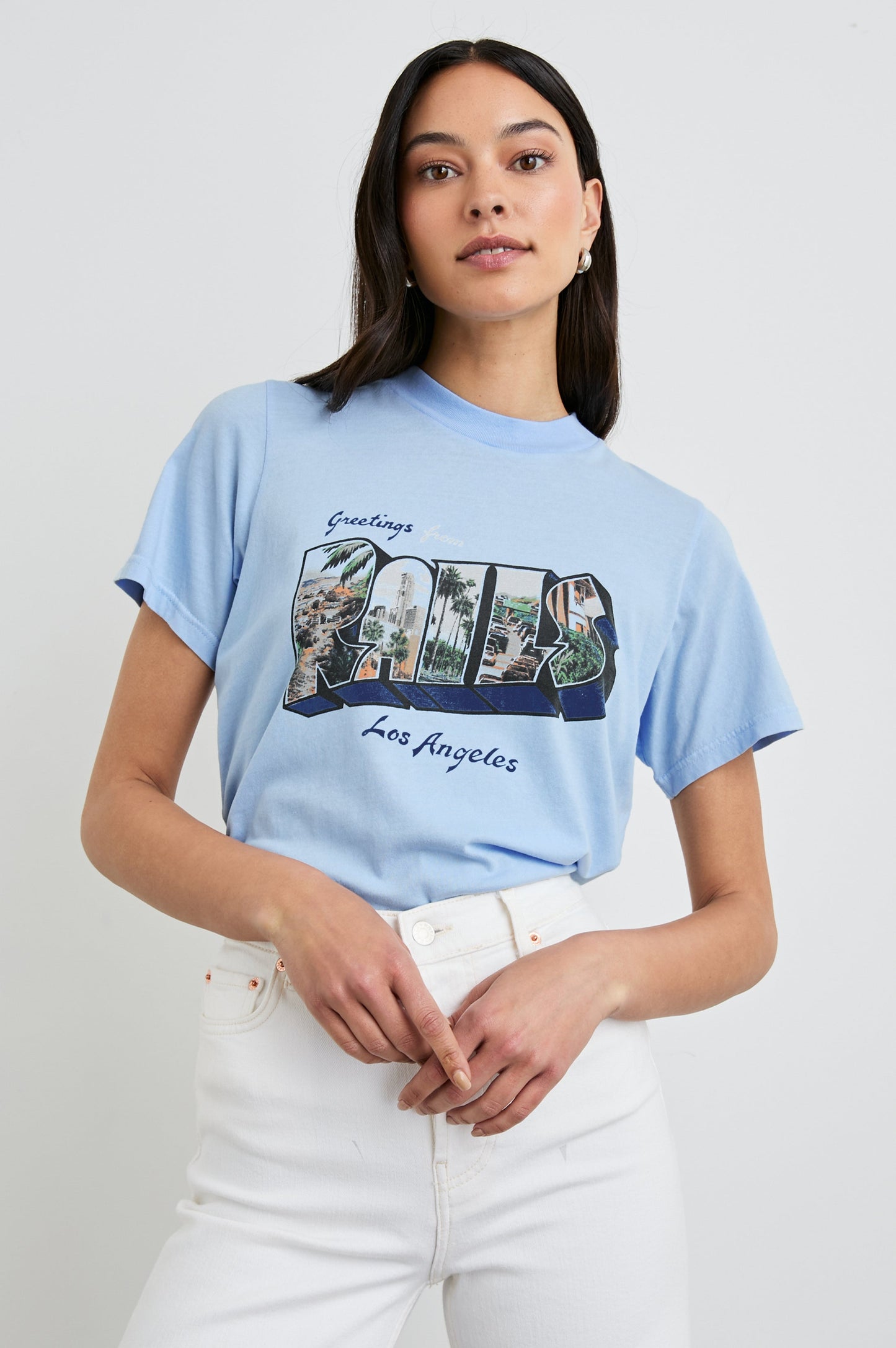 Rails - Boyfriend T-Shirt - Rails Los Angeles Blue