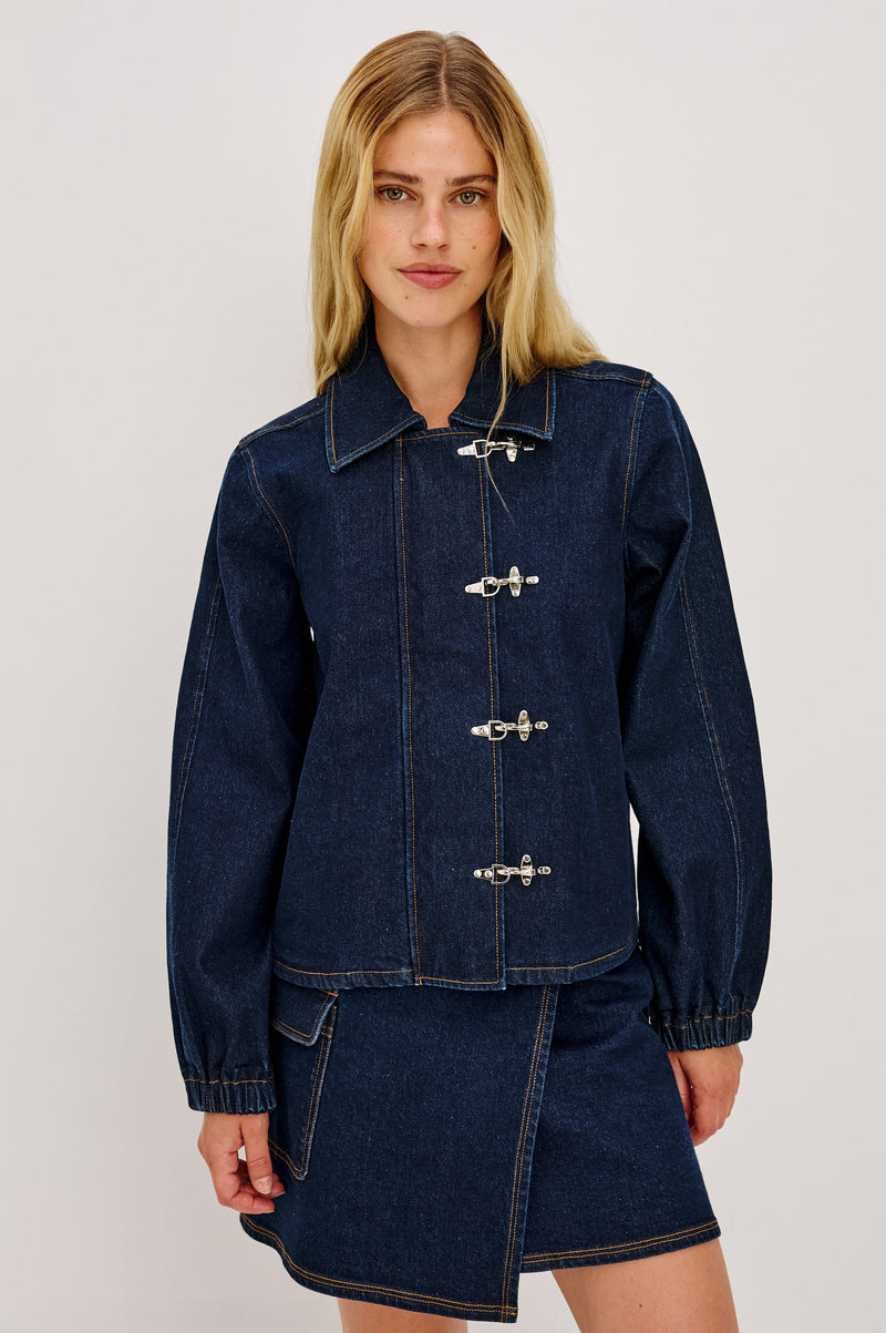 Brooke Jacket in Rinse Indigo
