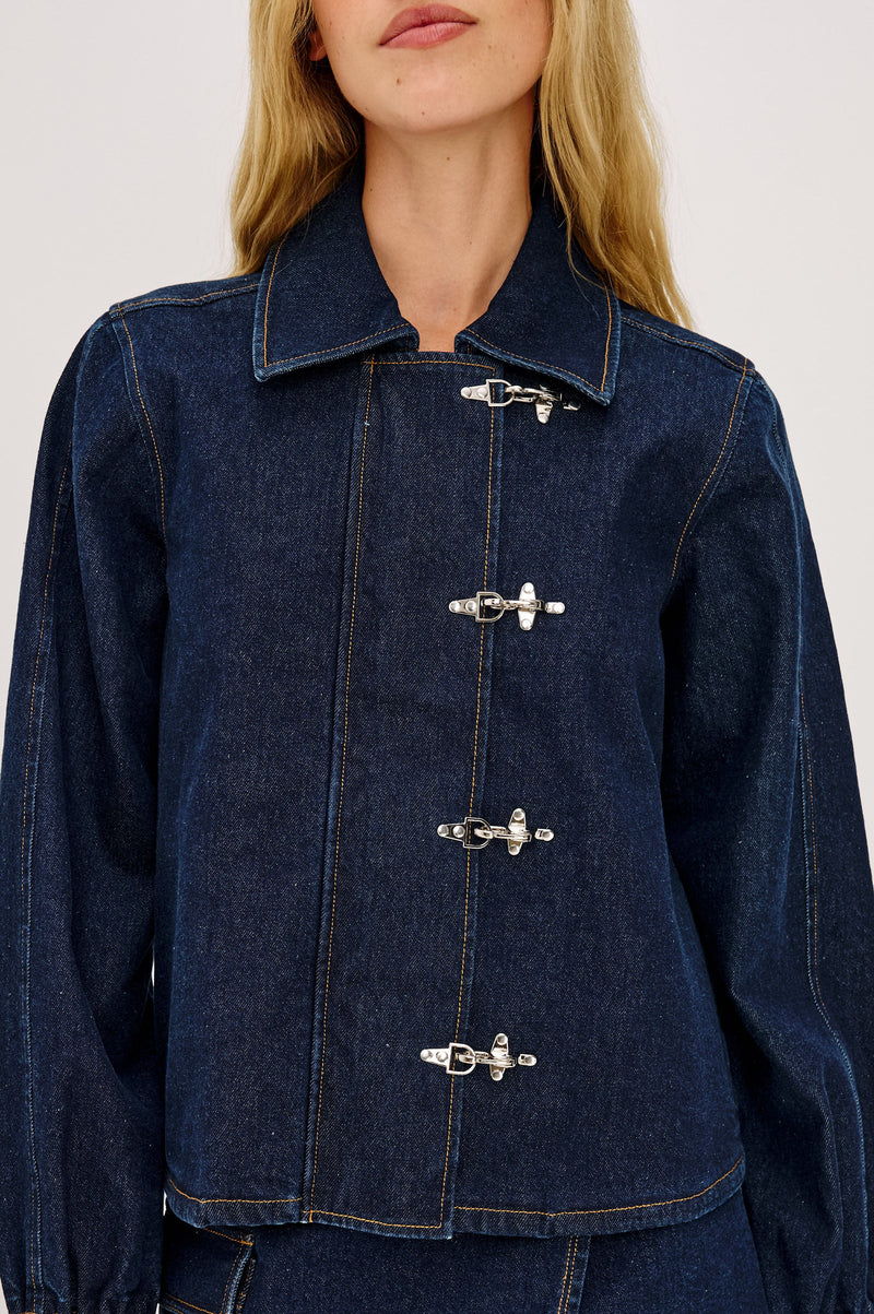 Brooke Jacket in Rinse Indigo