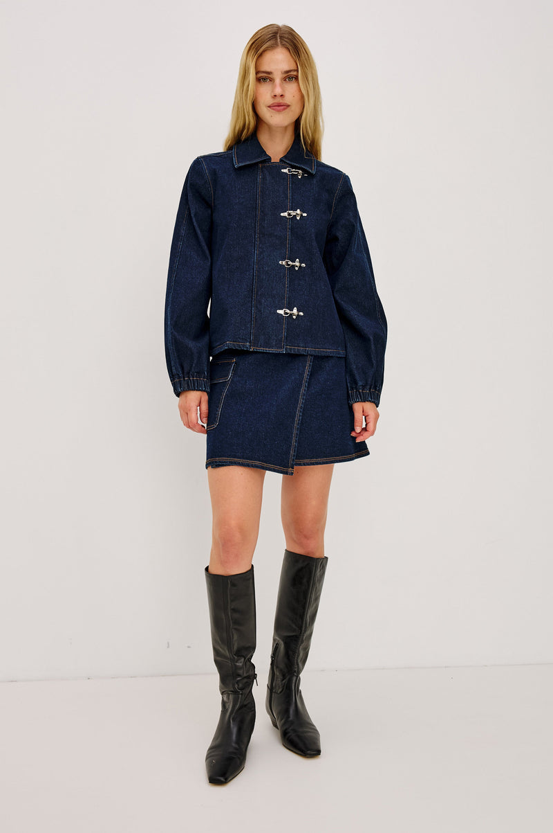 Brooke Jacket in Rinse Indigo