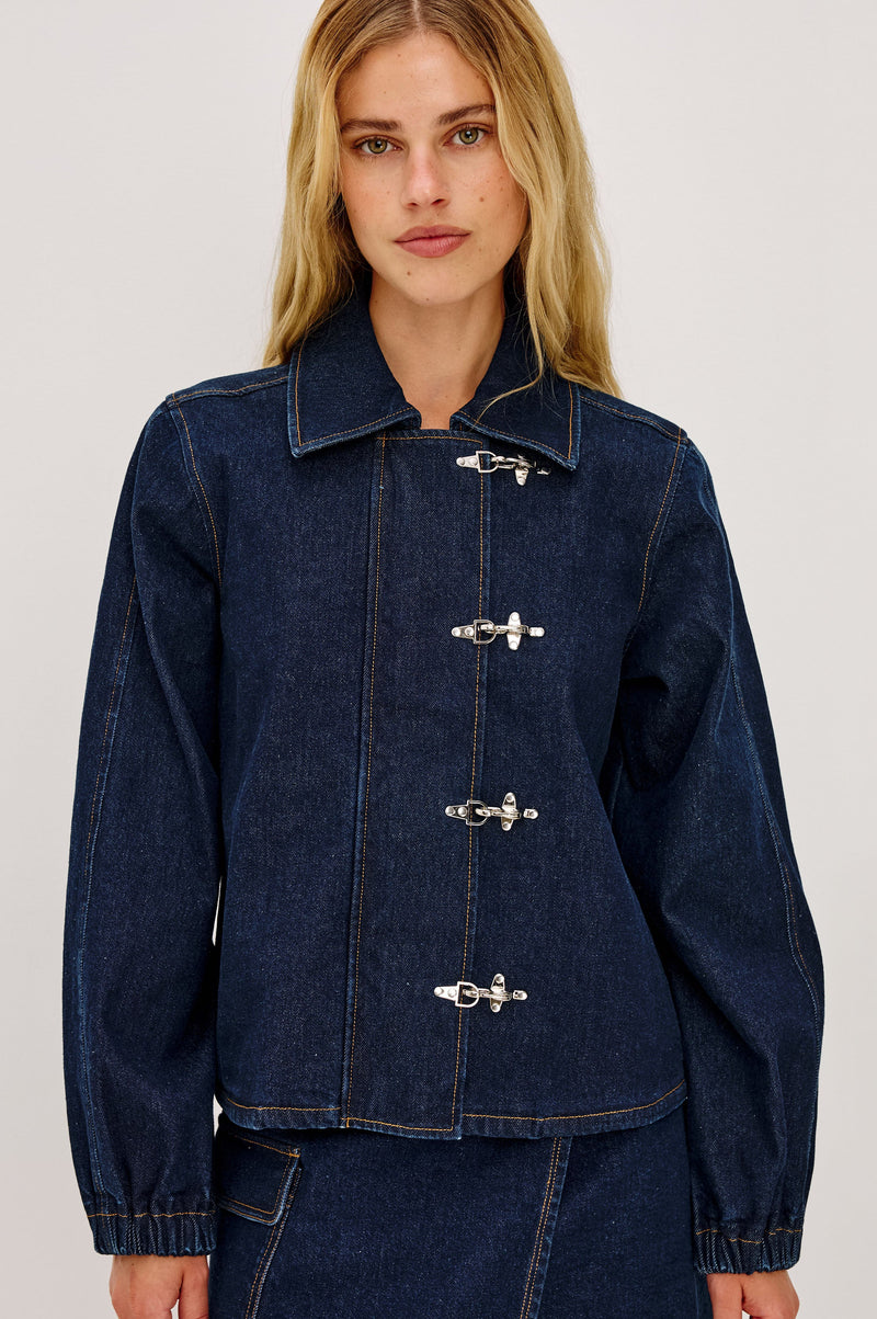 Brooke Jacket in Rinse Indigo