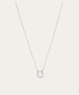 Adina Reyter - Baguette Horseshoe Necklace in Sterling Silver