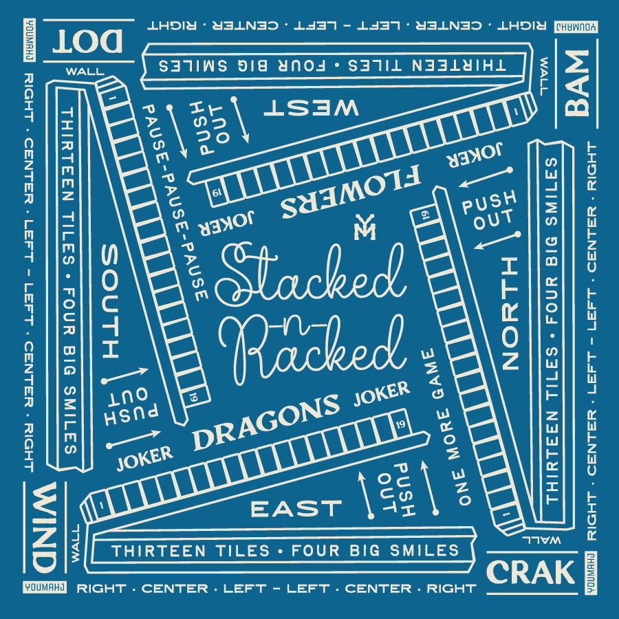 YouMahj Stacked n Racked Bandana