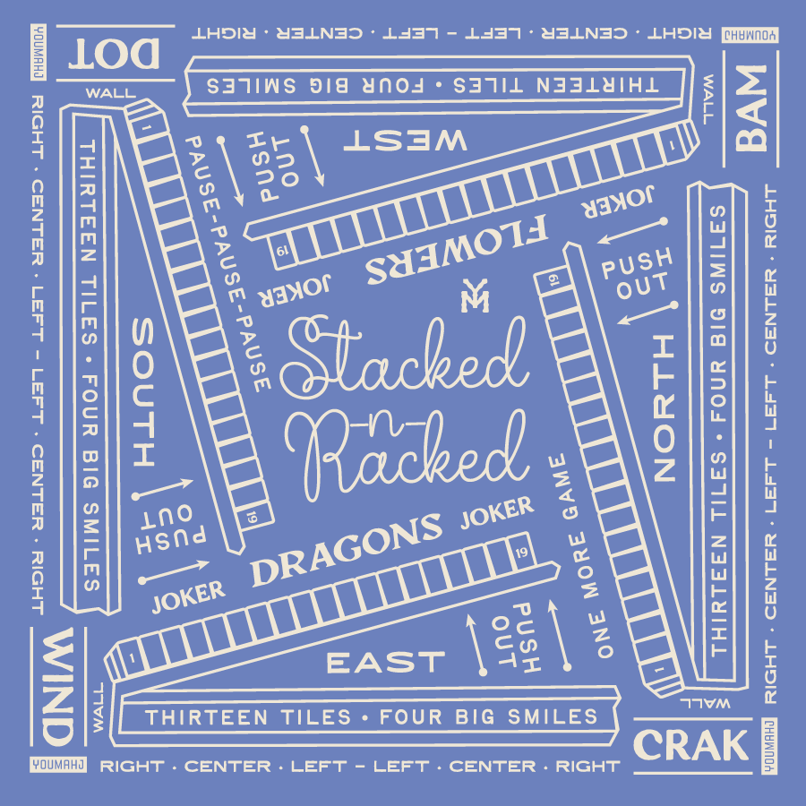 YouMahj Stacked n Racked Bandana