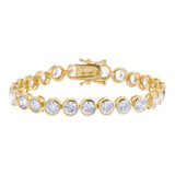 Bezel Tennis Bracelet