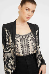 Ezra Reversible Blazer in Zebra Fern