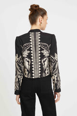 Ezra Reversible Blazer in Zebra Fern