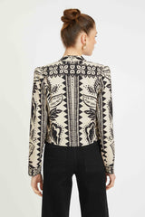 Ezra Reversible Blazer in Zebra Fern