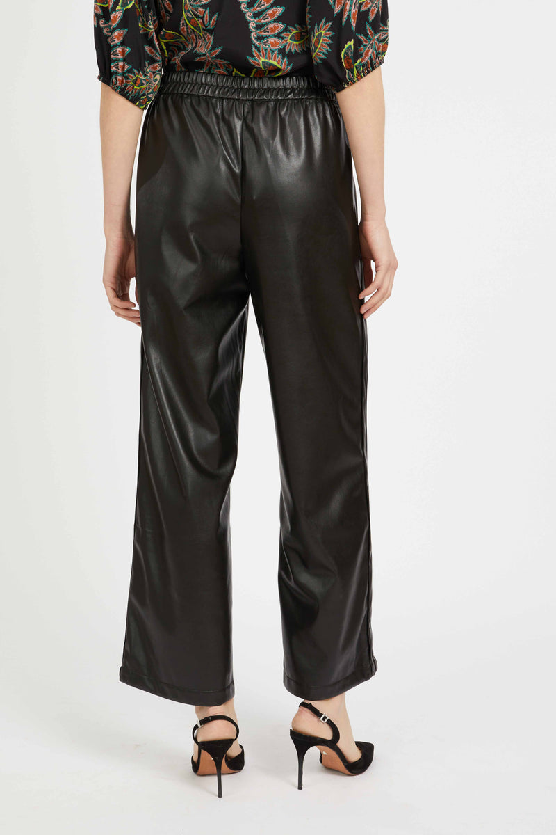 Max Pant in Black Vegan Leather